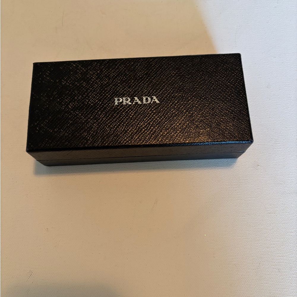 Prada Black Sunglass Case with Box